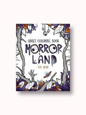 FREE WITH $30+ NEW Horror Land adult coloring book